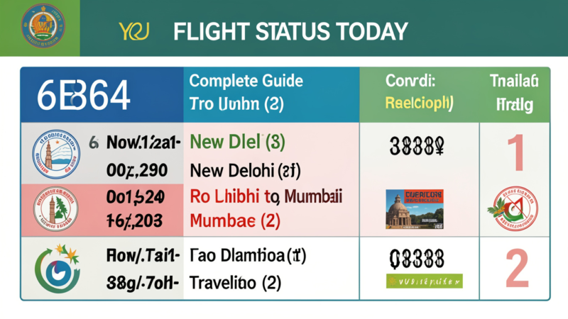 6E864 Flight Status Today: Your Complete Guide to New Delhi to Mumbai Travel